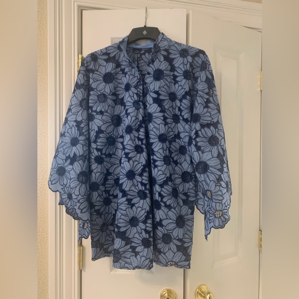 Blue daisy caftan